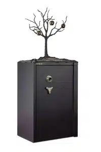 Designtresor Schwarz – Individuelle Kunst-Tresore mit Sicherheitsklasse Moderner schwarzer Designtresor als individuelle Sicherheitslösung für Wertgegenstände