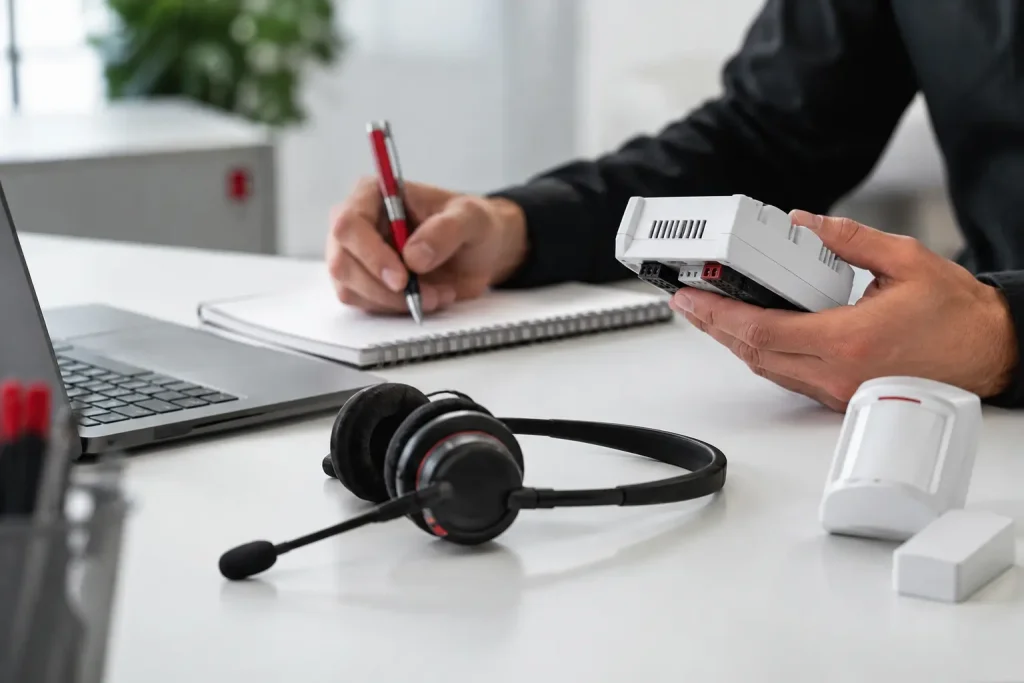 Fernwartungs-Hotline für Alarmanlagen und Sicherheitstechnik