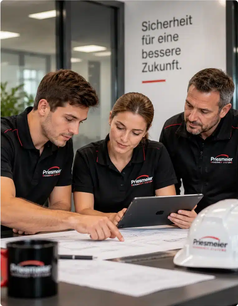 Teamarbeit bei Priesmeier Sicherheit Systeme in Braunschweig